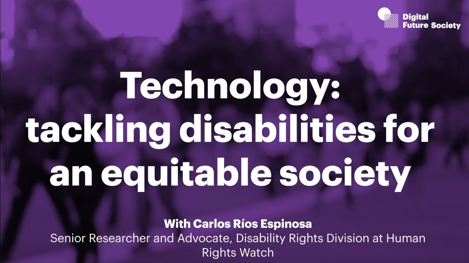DFS Voices: “New technologies have a huge potential for people with  disabilities”, with Carlos Rios | Digital Future Society, image size:1601x899